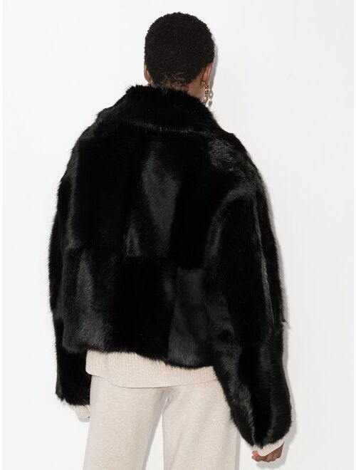 STAND STUDIO Janet faux-fur jacket