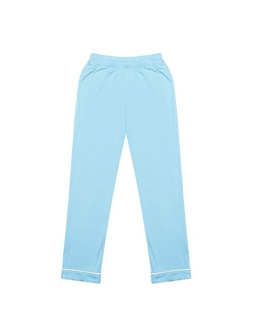 luxilooks Kid Girl/Boy Pajama Set Long Sleeve Pjs 2 Piece Sleepwear Button-Down Soft Nightwear Comfy Loungewear Nightie