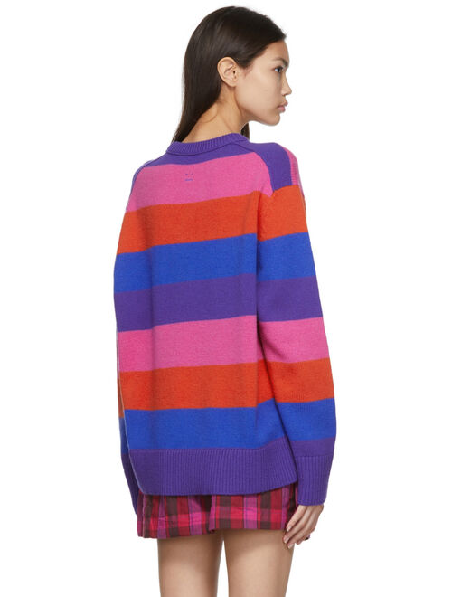 Acne Studios Multicolor Stripe Crewneck Sweater