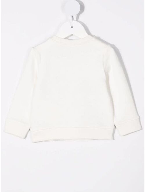 Stella McCartney floral-embroidered organic cotton sweatshirt