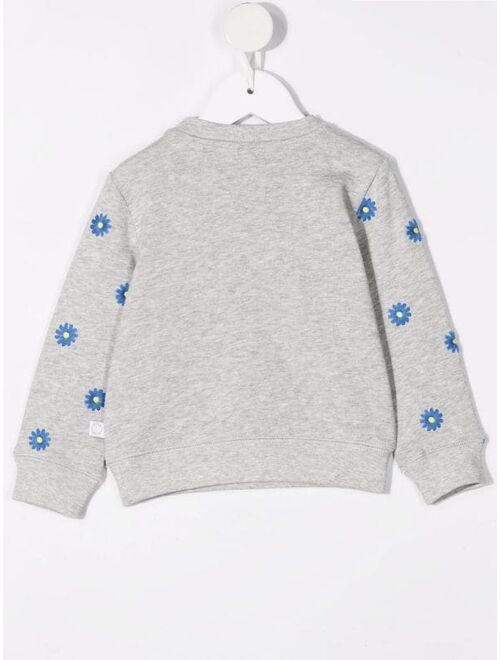 Stella McCartney floral-embroidered sweatshirt