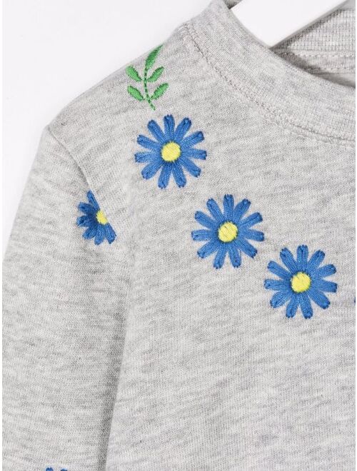 Stella McCartney floral-embroidered sweatshirt