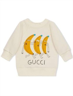 x Nina Dzyvulska banana-print sweatshirt