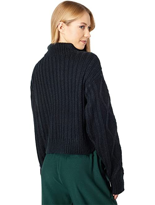 BCBGeneration Knit 1/2 Zip Sweater Top U1UX7S06