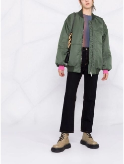 Khrisjoy contrast-cuff bomber jacket