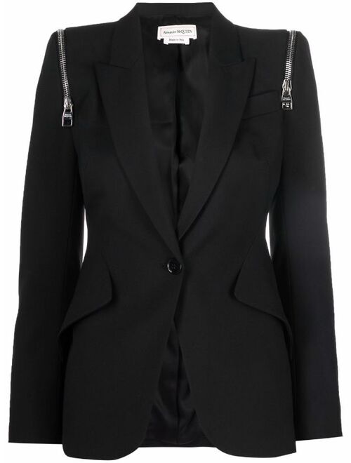 Alexander McQueen zip-detail jacket