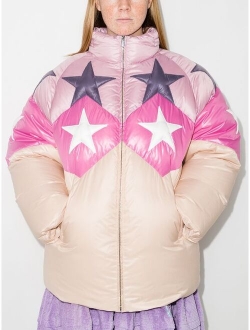 Miu Miu star motif puffer jacket