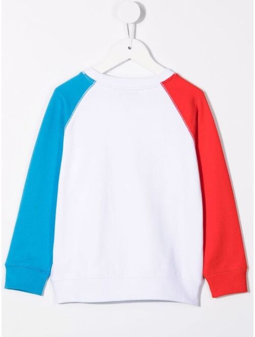 Stella McCartney logo-print color-block sweatshirt