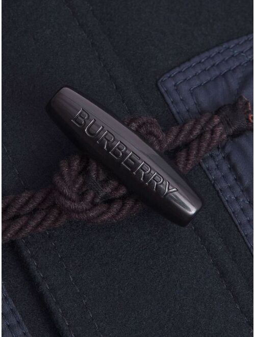 Burberry diamond quilted-panel duffle coat