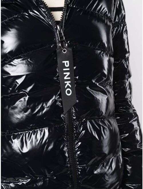 Pinko high-shine finish puffer jacket