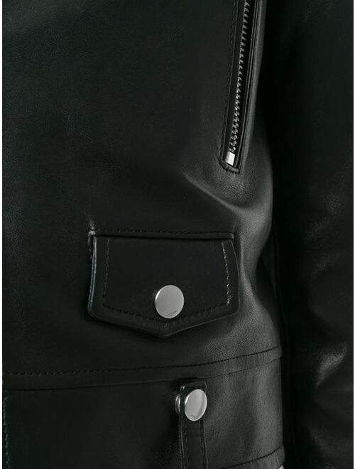 Saint Laurent zip-up leather biker jacket