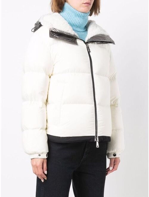Moncler Bufonie contrasting-hood puffer jacket