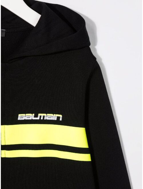 Balmain Kids chest logo-print hoodie