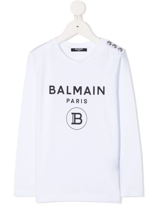 Balmain Kids logo sweatshirt