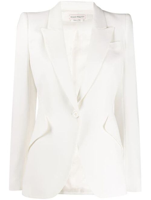 Alexander McQueen structured shoulder blazer