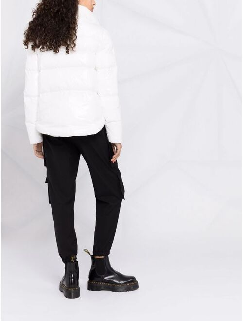 Pinko padded logo-embossed jacket