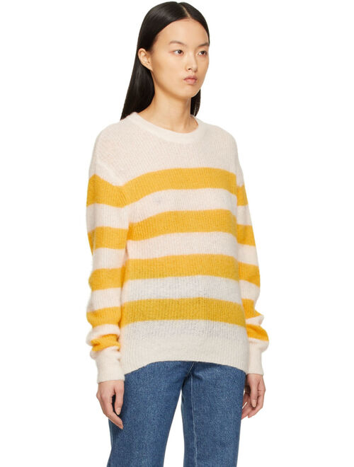 A.P.C. Yellow & Off-White Lia Sweater