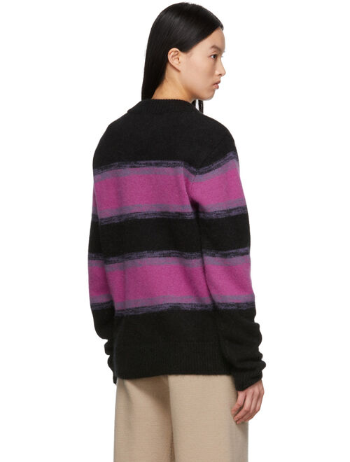Trunk Project Black Angora Stripe Sweater
