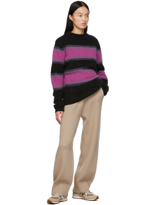 Trunk Project Black Angora Stripe Sweater