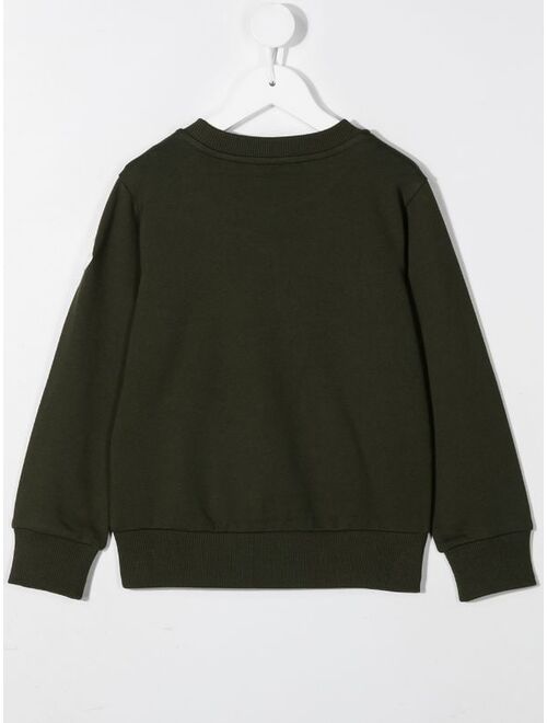 Moncler embossed logo cotton sweatshirt