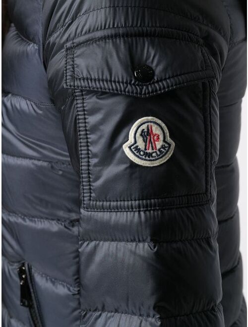Moncler zip-front hooded puffer jacket