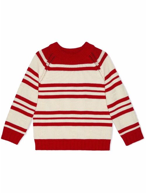 Gucci striped knitted jumper