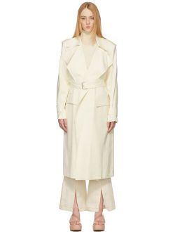 LVIR Off-White Belted Trench Coat