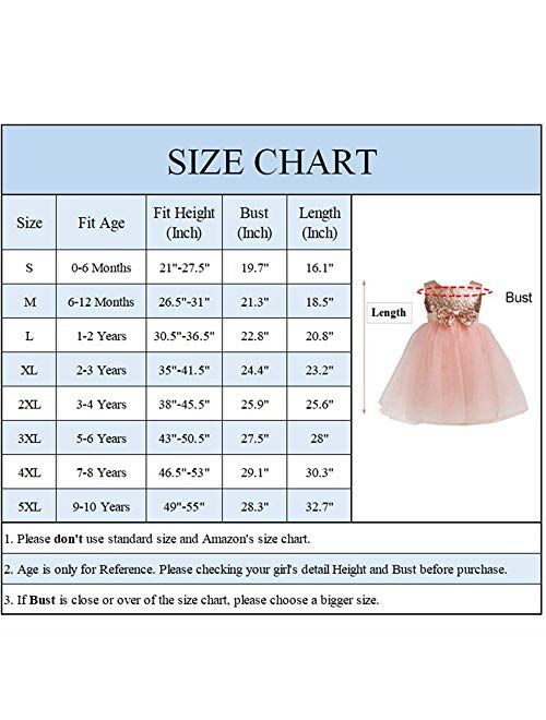 Merry Day Sequin Little Girls Flower Dress Toddler Ball Gown for 1M-10T
