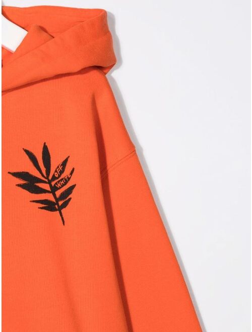 Off-White Kids leaf-print Arrows hoodie
