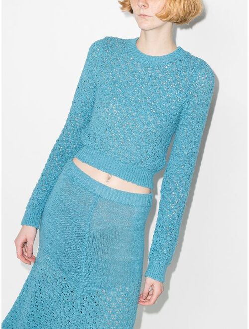 ROTATE Patricia open-back knitted top