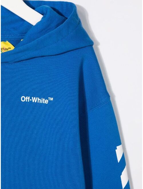 Off-White Kids Diag and Arrow print hoodie