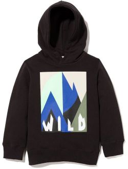 Graphic Mountain-print hoodie