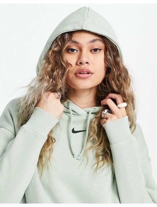 Nike Collection Fleece oversized hoodie in dusty green