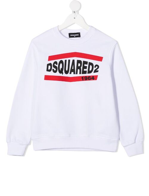 Dsquared2 Kids logo print cotton sweatshirt