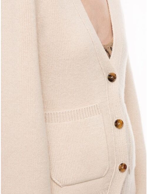 KHAITE fine-knit wool cardigan