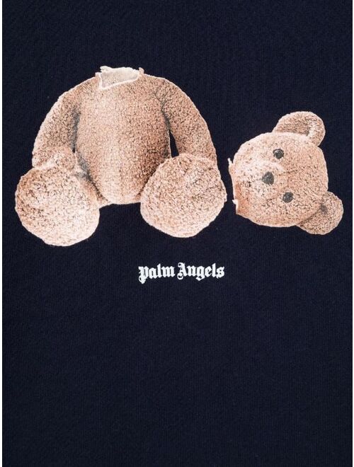 Palm Angels Kids teddy bear sweatshirt