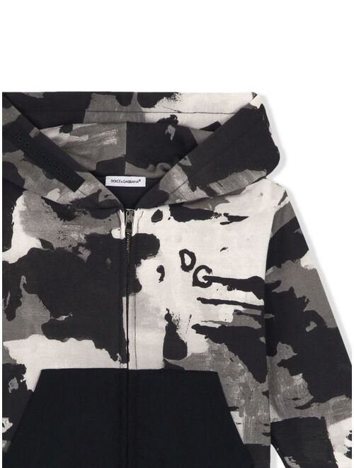 Dolce & Gabbana camouflage-print hoodie