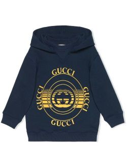 logo-print long sleeve hoodie