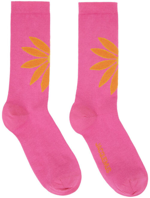 Jacquemus Pink 'Les Chaussettes Aqua' Socks