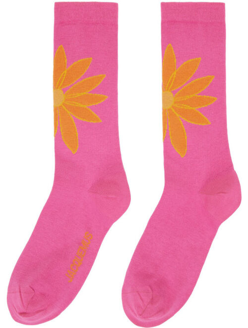 Jacquemus Pink 'Les Chaussettes Aqua' Socks