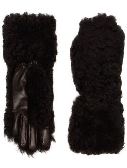 shearling leather gloves