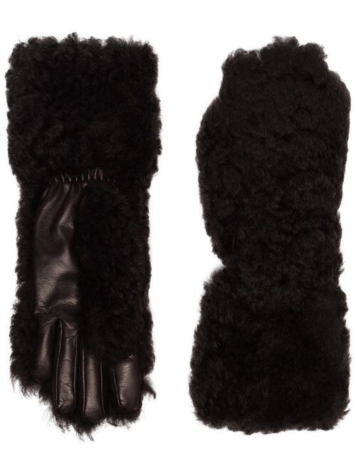 Bottega Veneta shearling leather gloves
