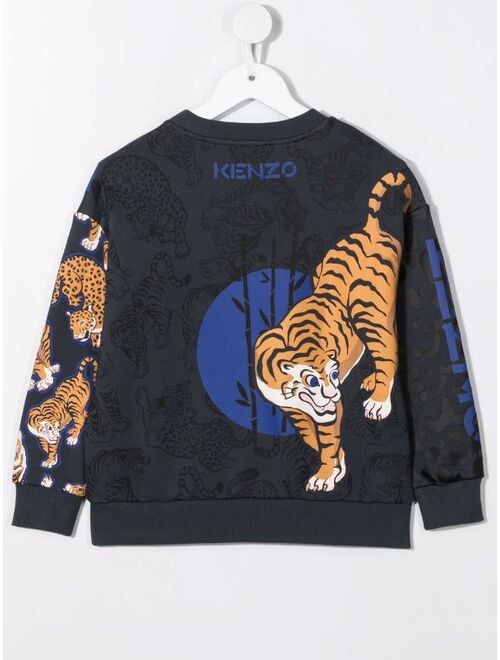 Kenzo Kids embroidered-logo sweatshirt