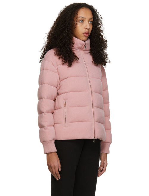 Moncler Pink Cashmere Blend Jacket