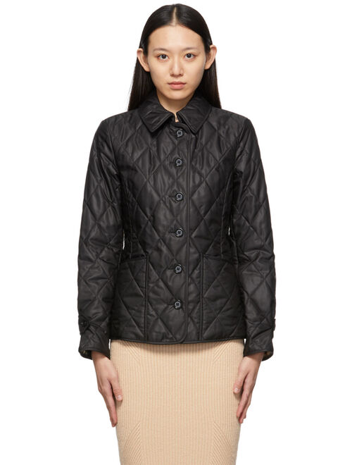 Burberry Black Quilted Fernleigh Jacket