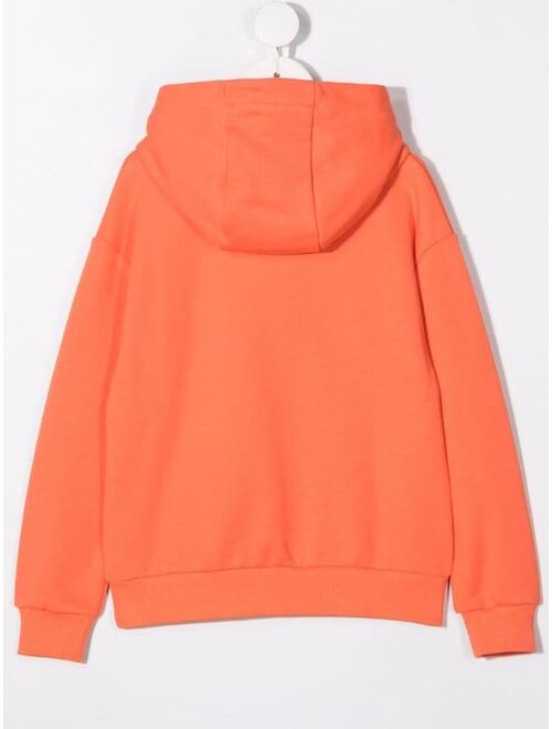 Kenzo Kids logo-print cotton hoodie