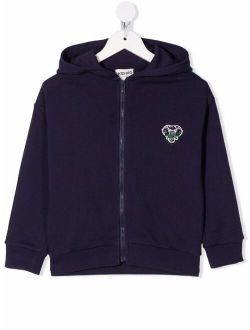 Kids Elephant-embroidered hooded jacket