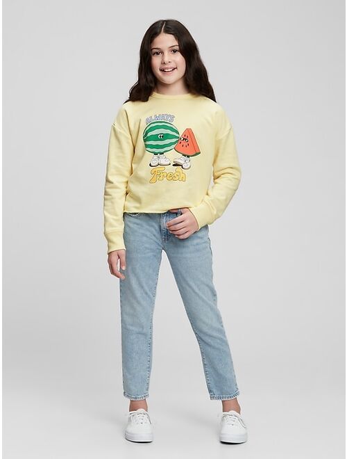 GAP Kids Graphic Cutoff Crewneck Sweatshirt