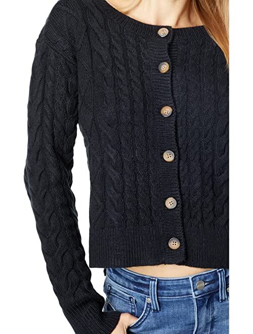 Lucky Brand Cable Cardigan Top