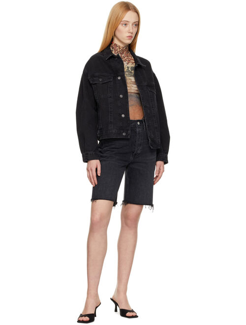 Agolde Black Charli Oversized Jacket